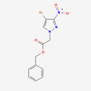 benzyl (4-bromo-3-nitro-1H-pyrazol-1-yl)acetate