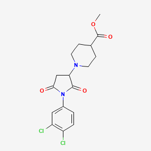 methyl 1-[1-(3,4-dichlorophenyl)-2,5-dioxo-3-pyrrolidinyl]-4-piperidinecarboxylate