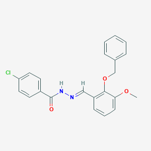 N'-[2-(benzyloxy)-3-methoxybenzylidene]-4-chlorobenzohydrazide