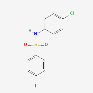molecular formula C12H9ClINO2S B4231986 N-(4-chlorophenyl)-4-iodobenzenesulfonamide 