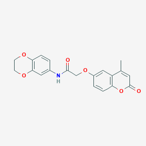 N-(2,3-dihydro-1,4-benzodioxin-6-yl)-2-[(4-methyl-2-oxo-2H-chromen-6-yl)oxy]acetamide