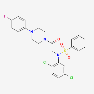 N-(2,5-dichlorophenyl)-N-{2-[4-(4-fluorophenyl)-1-piperazinyl]-2-oxoethyl}benzenesulfonamide