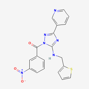 1-(3-nitrobenzoyl)-3-(3-pyridinyl)-N-(2-thienylmethyl)-1H-1,2,4-triazol-5-amine