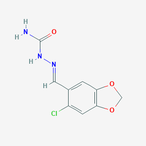 (2E)-2-[(6-chloro-1,3-benzodioxol-5-yl)methylidene]hydrazinecarboxamide