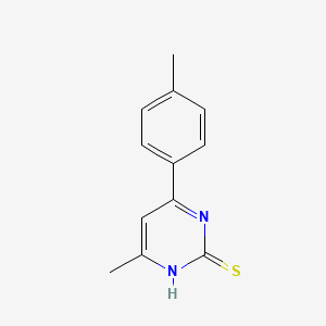 molecular formula C12H12N2S B4232072 4-methyl-6-(4-methylphenyl)-2-pyrimidinethiol 