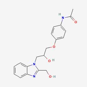 N-(4-{2-hydroxy-3-[2-(hydroxymethyl)-1H-benzimidazol-1-yl]propoxy}phenyl)acetamide