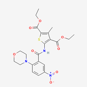 diethyl 3-methyl-5-{[2-(4-morpholinyl)-5-nitrobenzoyl]amino}-2,4-thiophenedicarboxylate