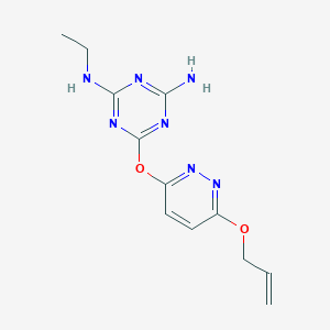 6-{[6-(allyloxy)-3-pyridazinyl]oxy}-N-ethyl-1,3,5-triazine-2,4-diamine