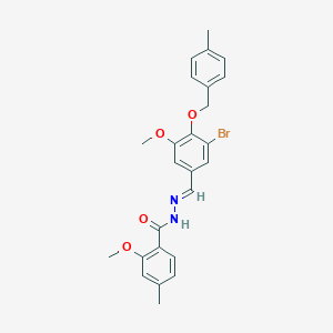 N'-{3-bromo-5-methoxy-4-[(4-methylbenzyl)oxy]benzylidene}-2-methoxy-4-methylbenzohydrazide