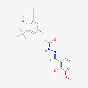 3-(3,5-ditert-butyl-4-hydroxyphenyl)-N'-(2,3-dimethoxybenzylidene)propanohydrazide