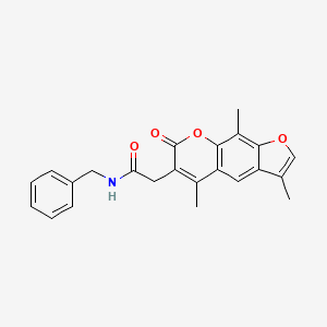 N-benzyl-2-(3,5,9-trimethyl-7-oxo-7H-furo[3,2-g]chromen-6-yl)acetamide