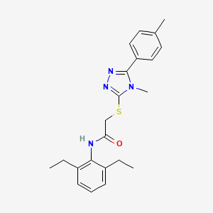 N-(2,6-diethylphenyl)-2-{[4-methyl-5-(4-methylphenyl)-4H-1,2,4-triazol-3-yl]thio}acetamide