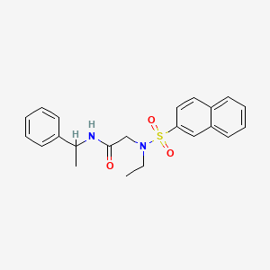 N~2~-ethyl-N~2~-(2-naphthylsulfonyl)-N~1~-(1-phenylethyl)glycinamide