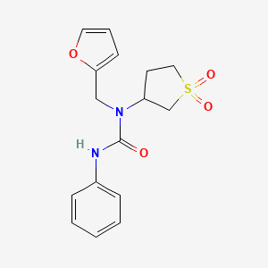 N-(1,1-dioxidotetrahydro-3-thienyl)-N-(2-furylmethyl)-N'-phenylurea