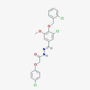 N'-{3-chloro-4-[(2-chlorobenzyl)oxy]-5-methoxybenzylidene}-2-(4-chlorophenoxy)acetohydrazide