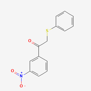 molecular formula C14H11NO3S B4232469 1-(3-nitrophenyl)-2-(phenylthio)ethanone 