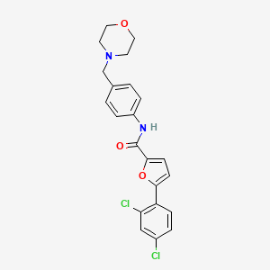 molecular formula C22H20Cl2N2O3 B4232499 5-(2,4-dichlorophenyl)-N-[4-(4-morpholinylmethyl)phenyl]-2-furamide 