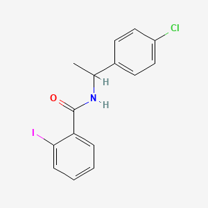molecular formula C15H13ClINO B4232641 N-[1-(4-chlorophenyl)ethyl]-2-iodobenzamide 