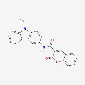 molecular formula C24H18N2O3 B4232669 N-(9-ethyl-9H-carbazol-3-yl)-2-oxo-2H-chromene-3-carboxamide 
