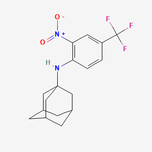 molecular formula C17H19F3N2O2 B4232750 1-adamantyl[2-nitro-4-(trifluoromethyl)phenyl]amine 
