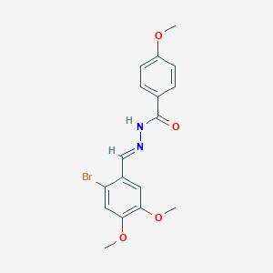 N'-(2-bromo-4,5-dimethoxybenzylidene)-4-methoxybenzohydrazide