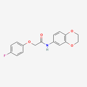 molecular formula C16H14FNO4 B4232825 N-(2,3-dihydro-1,4-benzodioxin-6-yl)-2-(4-fluorophenoxy)acetamide 