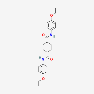 molecular formula C24H30N2O4 B4232844 N,N'-bis(4-ethoxyphenyl)-1,4-cyclohexanedicarboxamide 