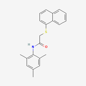 molecular formula C21H21NOS B4232853 N-mesityl-2-(1-naphthylthio)acetamide 