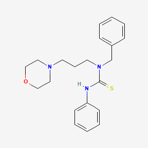 molecular formula C21H27N3OS B4233470 N-benzyl-N-[3-(4-morpholinyl)propyl]-N'-phenylthiourea 