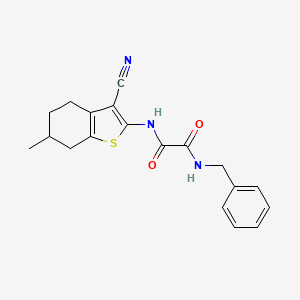 molecular formula C19H19N3O2S B4233495 N-benzyl-N'-(3-cyano-6-methyl-4,5,6,7-tetrahydro-1-benzothien-2-yl)ethanediamide 