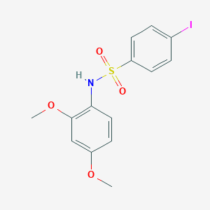 molecular formula C14H14INO4S B4233540 N-(2,4-dimethoxyphenyl)-4-iodobenzenesulfonamide 