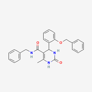 molecular formula C26H25N3O3 B4233664 N-benzyl-4-[2-(benzyloxy)phenyl]-6-methyl-2-oxo-1,2,3,4-tetrahydro-5-pyrimidinecarboxamide 