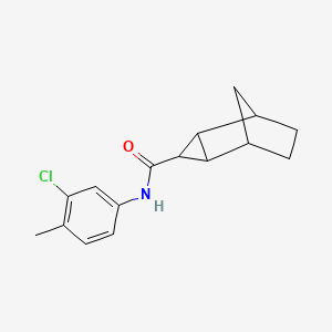 molecular formula C16H18ClNO B4233681 N-(3-chloro-4-methylphenyl)tricyclo[3.2.1.0~2,4~]octane-3-carboxamide 