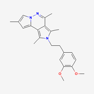 molecular formula C23H27N3O2 B4233733 2-[2-(3,4-dimethoxyphenyl)ethyl]-1,3,4,8-tetramethyl-2H-dipyrrolo[1,2-b:3',4'-d]pyridazine 