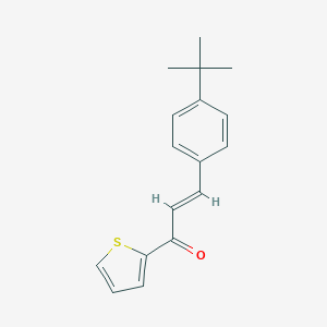 molecular formula C17H18OS B423382 3-(4-叔丁基苯基)-1-(2-噻吩基)-2-丙烯-1-酮 CAS No. 494762-10-6