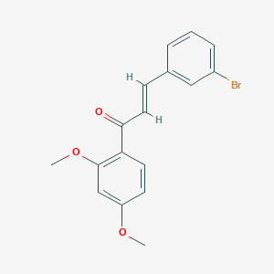 molecular formula C17H15BrO3 B423383 3-(3-溴苯基)-1-(2,4-二甲氧基苯基)-2-丙烯-1-酮 CAS No. 119199-31-4