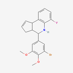 4-(3-bromo-4,5-dimethoxyphenyl)-6-fluoro-3a,4,5,9b-tetrahydro-3H-cyclopenta[c]quinoline