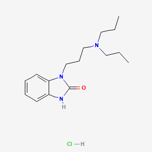 molecular formula C16H26ClN3O B4234055 1-[3-(dipropylamino)propyl]-1,3-dihydro-2H-benzimidazol-2-one hydrochloride 