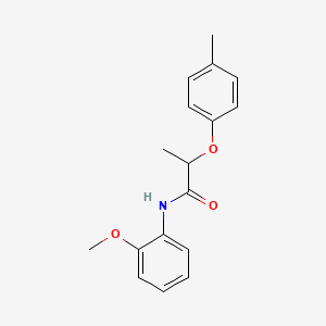 molecular formula C17H19NO3 B4234058 N-(2-methoxyphenyl)-2-(4-methylphenoxy)propanamide 