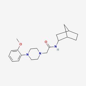 molecular formula C20H29N3O2 B4234080 N-bicyclo[2.2.1]hept-2-yl-2-[4-(2-methoxyphenyl)-1-piperazinyl]acetamide 