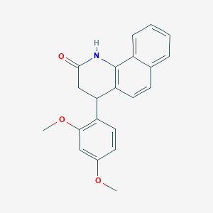 molecular formula C21H19NO3 B4234090 4-(2,4-dimethoxyphenyl)-3,4-dihydrobenzo[h]quinolin-2(1H)-one CAS No. 64257-26-7