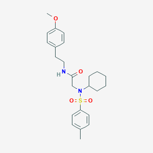 2-{cyclohexyl[(4-methylphenyl)sulfonyl]amino}-N-[2-(4-methoxyphenyl)ethyl]acetamide