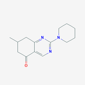 molecular formula C14H19N3O B4234131 7-methyl-2-(1-piperidinyl)-7,8-dihydro-5(6H)-quinazolinone 