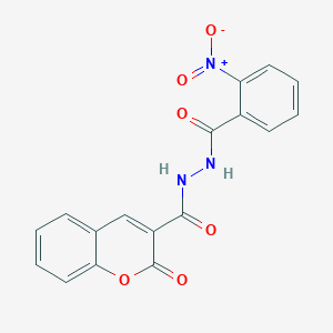 molecular formula C17H11N3O6 B4234221 N'-(2-nitrobenzoyl)-2-oxo-2H-chromene-3-carbohydrazide 