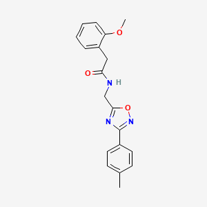 molecular formula C19H19N3O3 B4234379 2-(2-methoxyphenyl)-N-{[3-(4-methylphenyl)-1,2,4-oxadiazol-5-yl]methyl}acetamide 