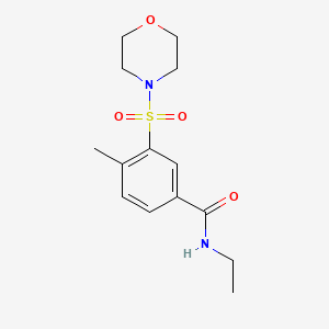 N-ethyl-4-methyl-3-(4-morpholinylsulfonyl)benzamide