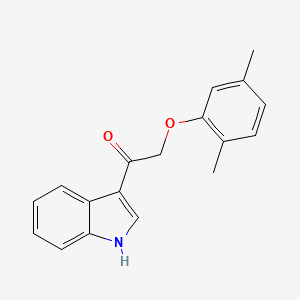 molecular formula C18H17NO2 B4234390 2-(2,5-dimethylphenoxy)-1-(1H-indol-3-yl)ethanone 