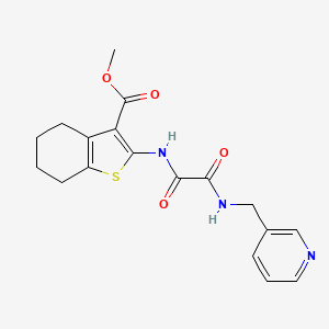 molecular formula C18H19N3O4S B4234409 methyl 2-({oxo[(3-pyridinylmethyl)amino]acetyl}amino)-4,5,6,7-tetrahydro-1-benzothiophene-3-carboxylate 