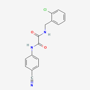 molecular formula C16H12ClN3O2 B4234411 N-(2-chlorobenzyl)-N'-(4-cyanophenyl)ethanediamide 