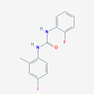 molecular formula C14H12FIN2O B4234449 N-(2-fluorophenyl)-N'-(4-iodo-2-methylphenyl)urea 